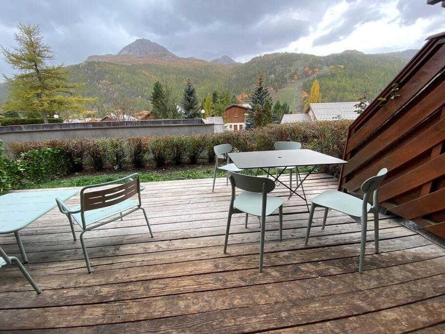 Appartement 4 Pers Grande Terrasse Vue Pistes Ski Saint-Chaffrey Exterior photo